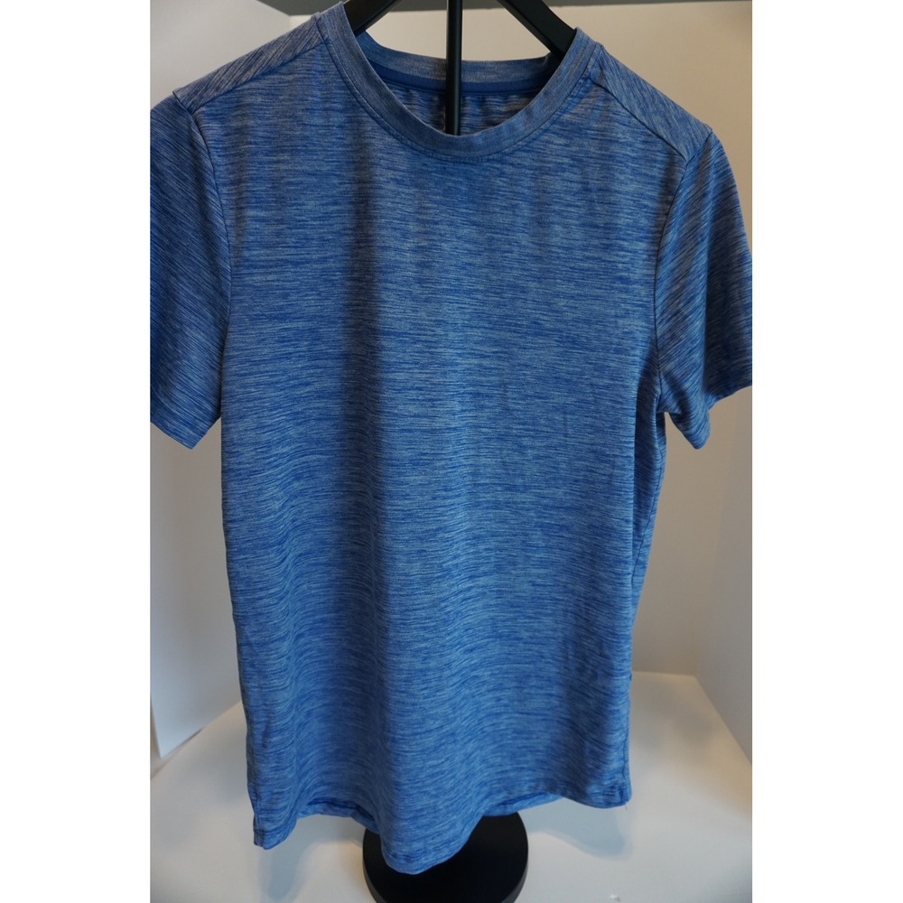 All in Motion Mens Blue Space Dye Short‎ Sleeve Activewear Training Tee S KC.866